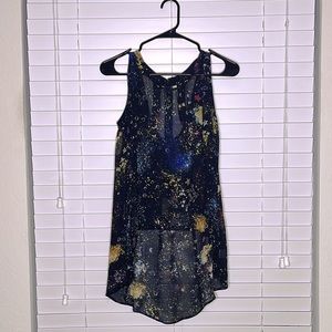 Printed galaxy top